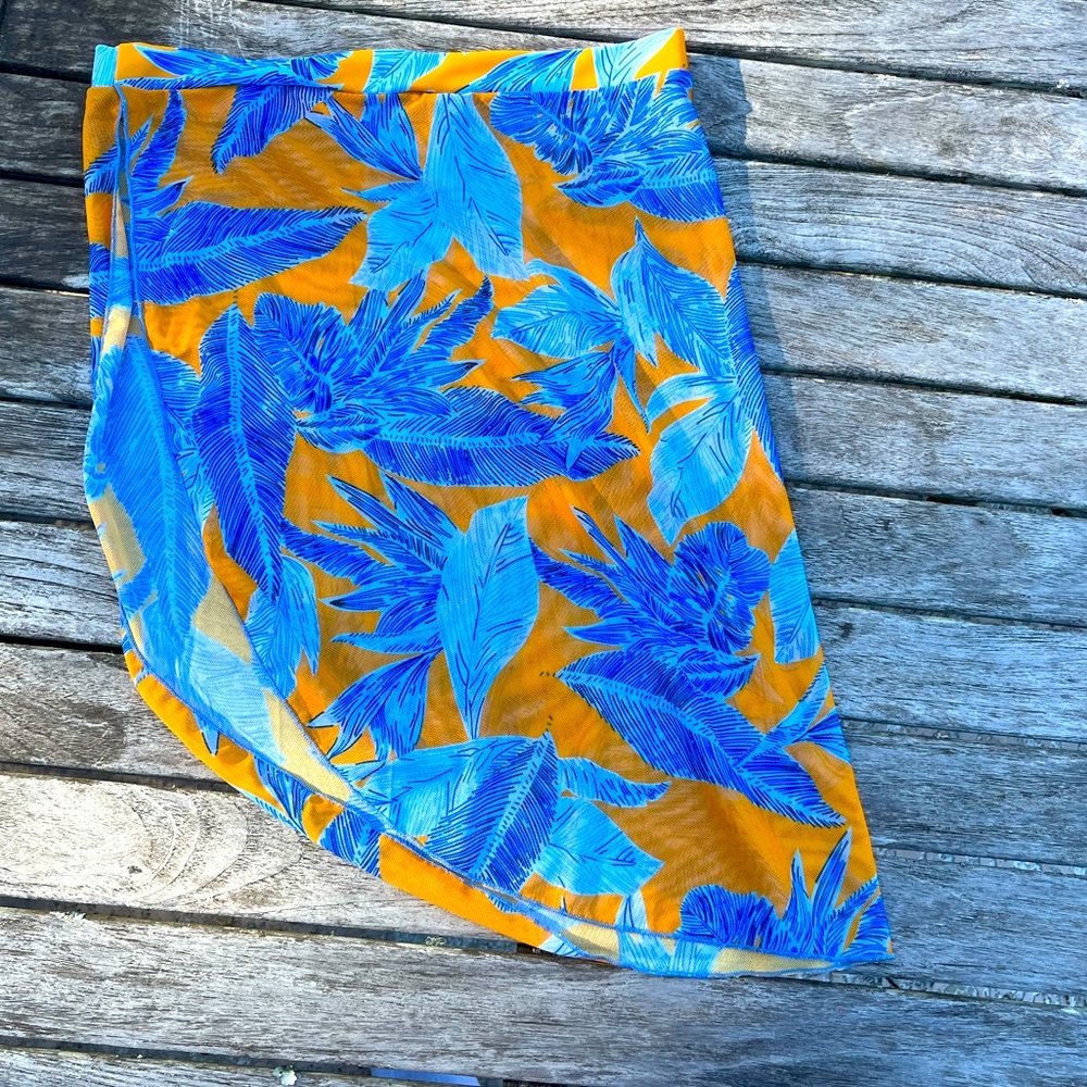 Blue Cover up Skirt
